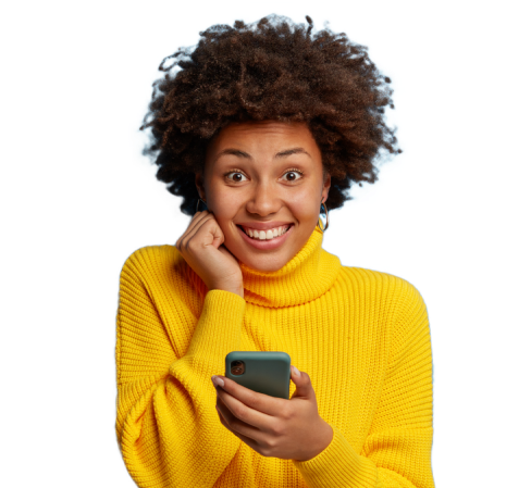 'Happy customer enjoying Inkle products'