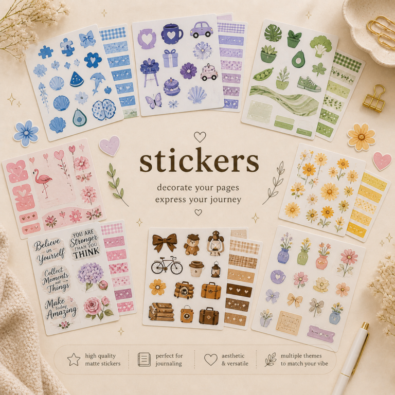 'Inkle aesthetic stickers for journaling'