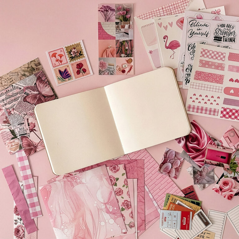 'Pink journaling kit by Inkle'