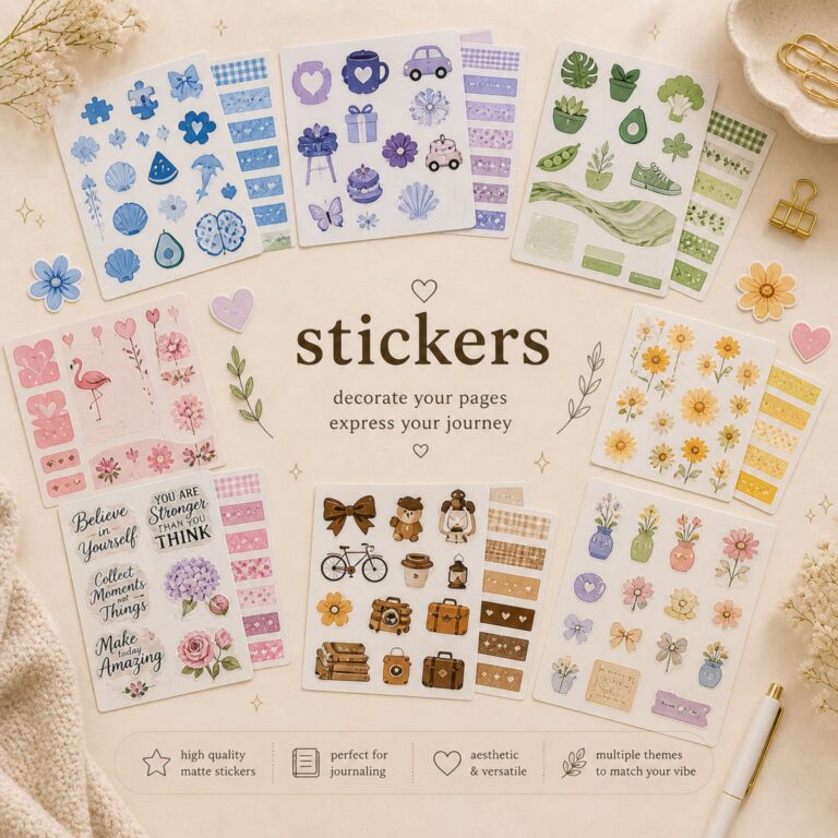 'Inkle aesthetic stickers for journaling'