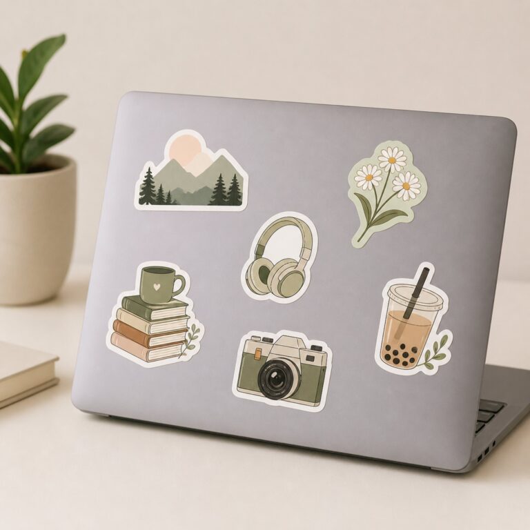 Affordable and cute laptop stickers
