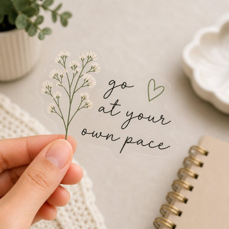 Transparent Sticker for journaling