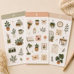 Aesthetic sticker sheets